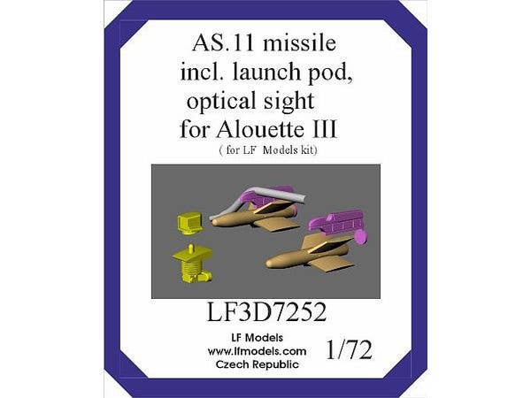 AS.11 missile incl. launch pod, optical sight for Alouette III