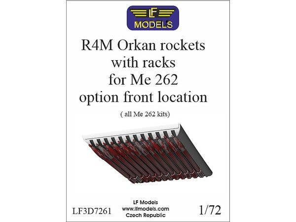R4M Orkan Rockets with Racks for Messerschmitt Me-262A-1, 2 x 12 Rockets in Front Location