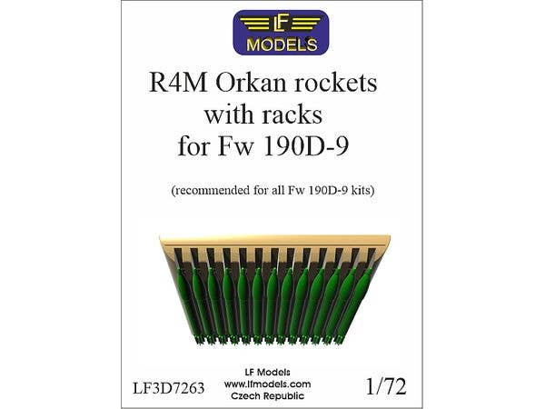 R4M Orkan Rockets with Racks for Fw 190D-9 (for All Fw 190D-9 Kits)