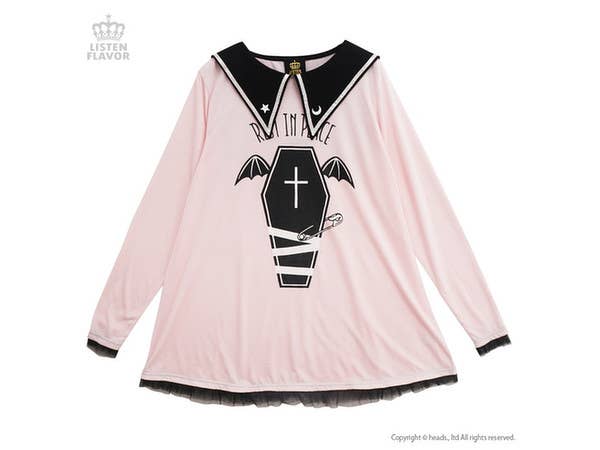 Coffin Child Devil Sailor Dress Baby Pink