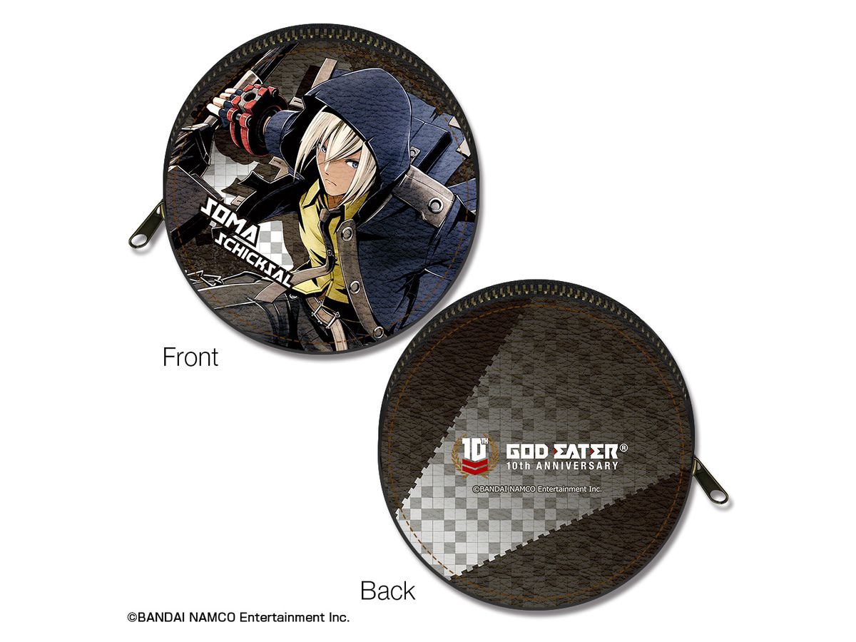 God Eater Exhibition 10th Anniversary Round Leather Case 2 (Soma)
