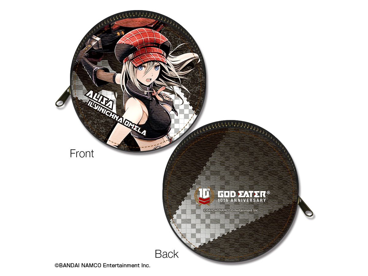 God Eater Exhibition 10th Anniversary Round Leather Case 4 (Alisa)