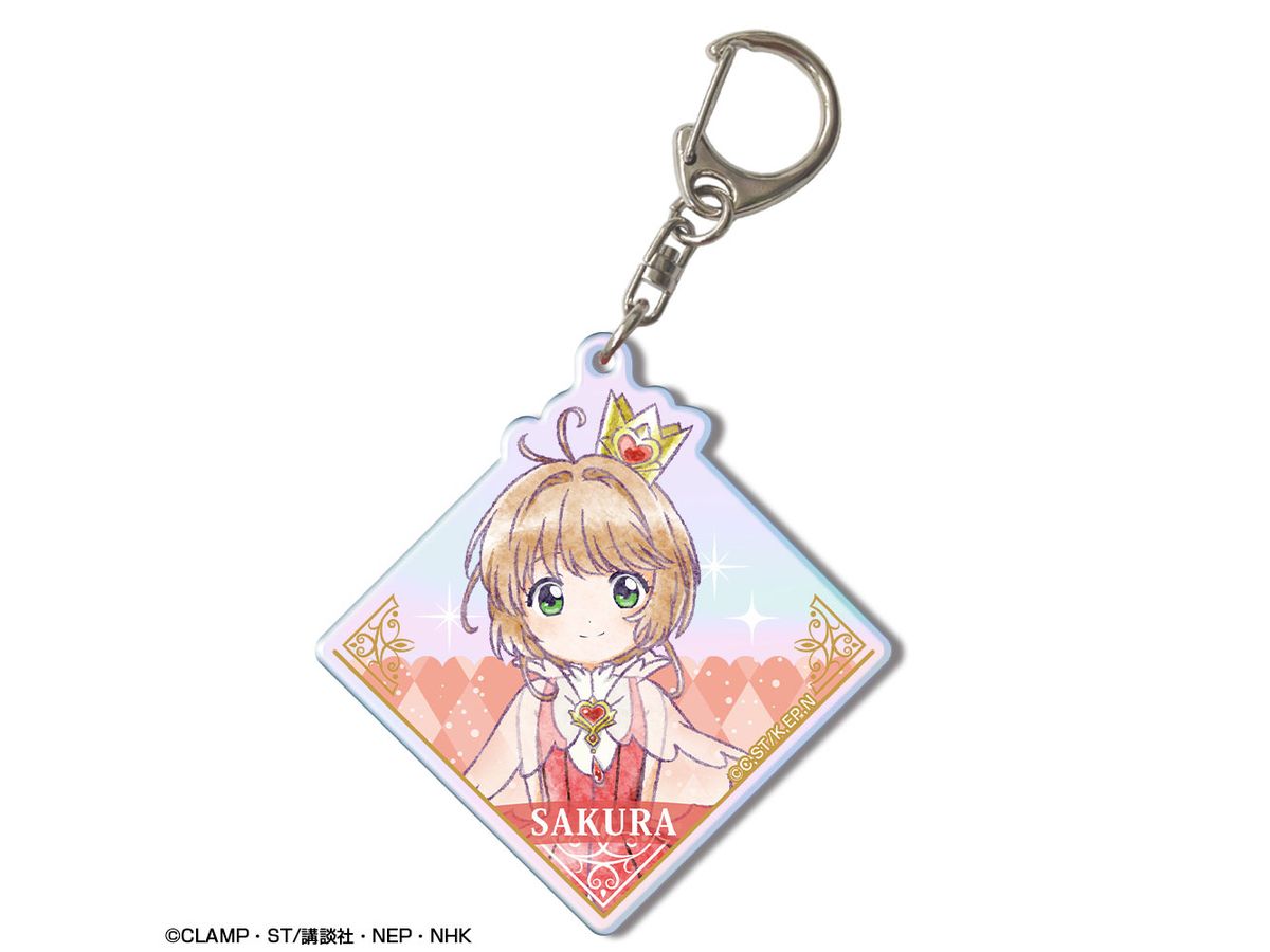 Cardcaptor Sakura Clear Card Arc Aurora Acrylic Keychain Design 03 (Kinomoto Sakura/C)