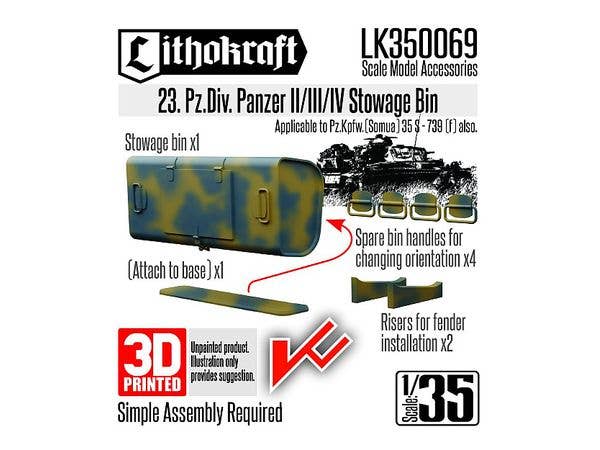 23. Pz.Div. Panzer II/III/IV Stowage Bin