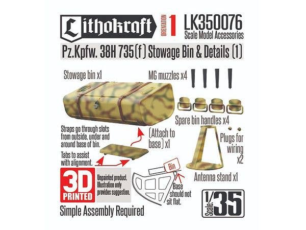 Pz.Kpfw. 38H 735(f) Stowage Bin & Details (1)