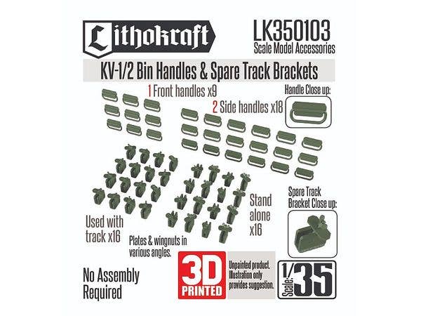 KV-1/2 Bin Handles & Spare Track Brackets