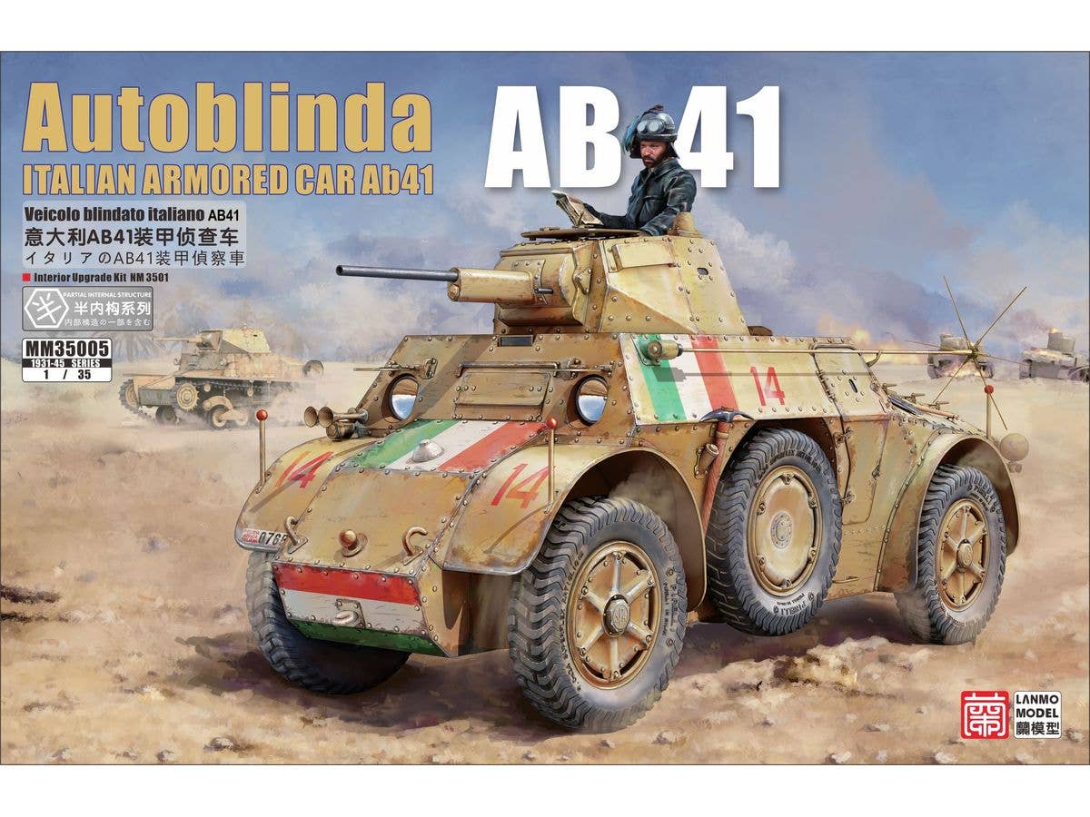 Italian Autoblindo 41 Armored Car AB41