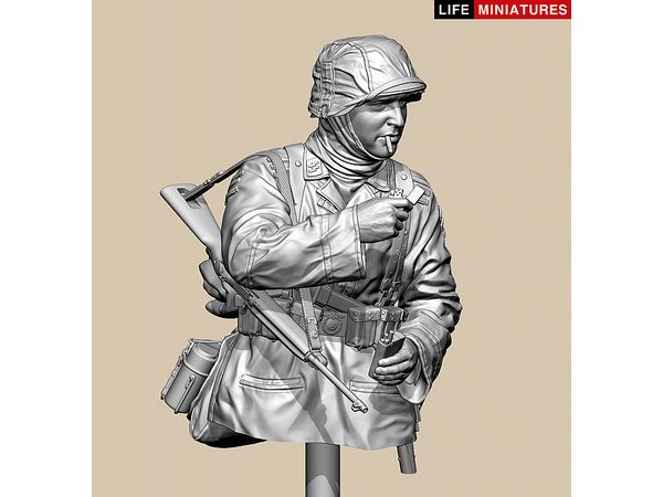 (200mm) Bust WWII Germany Poteau Interception Battle Hansen Combat Group M1 Carbine Rifleman Battle of the Bulge 1944 Bust