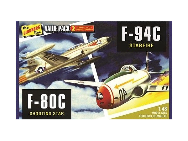 2 Pack US Korean War Fighters (F-80C Shooting Star & F-94C Starfire)