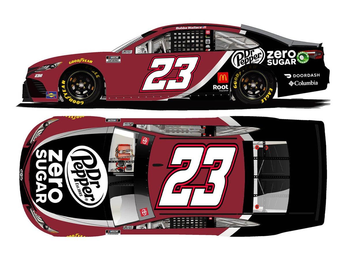 Baba Wallace # 23 Dr. Pepper Zero Sugar TOYOTA Camry NASCAR 2021
