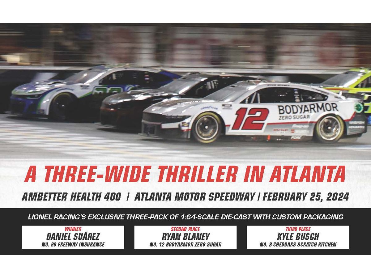 Atlanta Motor Speedway 2024/2/25 1-3 Finish 3 Car Set