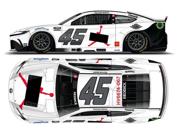 Jordan Brand 2025 Toyota Camry Xse Tyler Reddick #45 Bowman Gray
