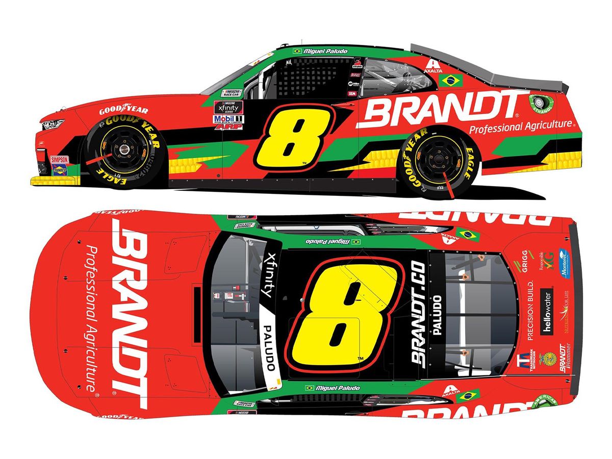 Miguel Paludo # 8 Brant Chevrolet Camaro NASCAR Xfinity Series 2021