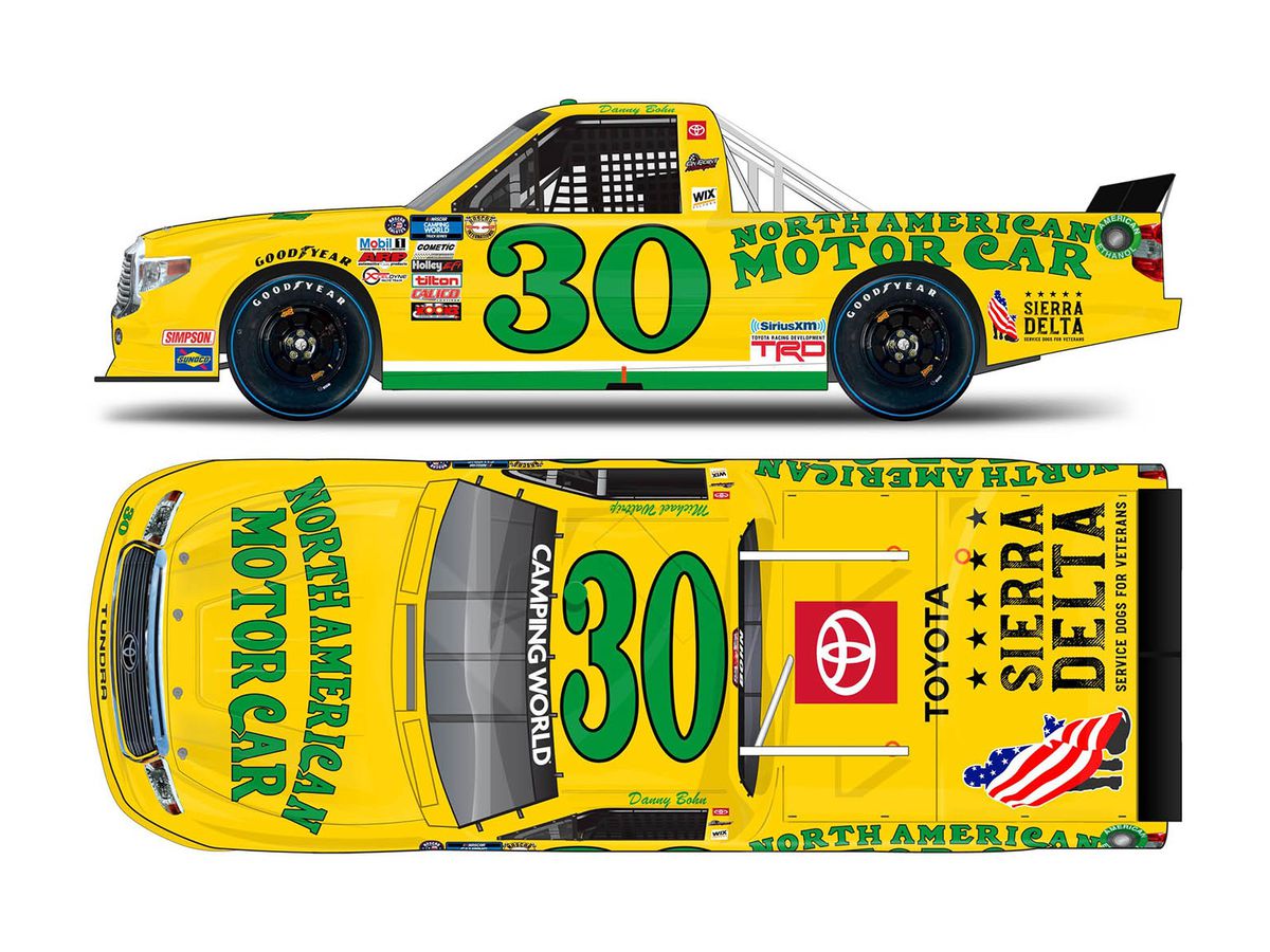 Danny Bohn # 30 North American Motor Car Slowback TOYOTA Tundra NASCAR Camping World Truck Series 2021