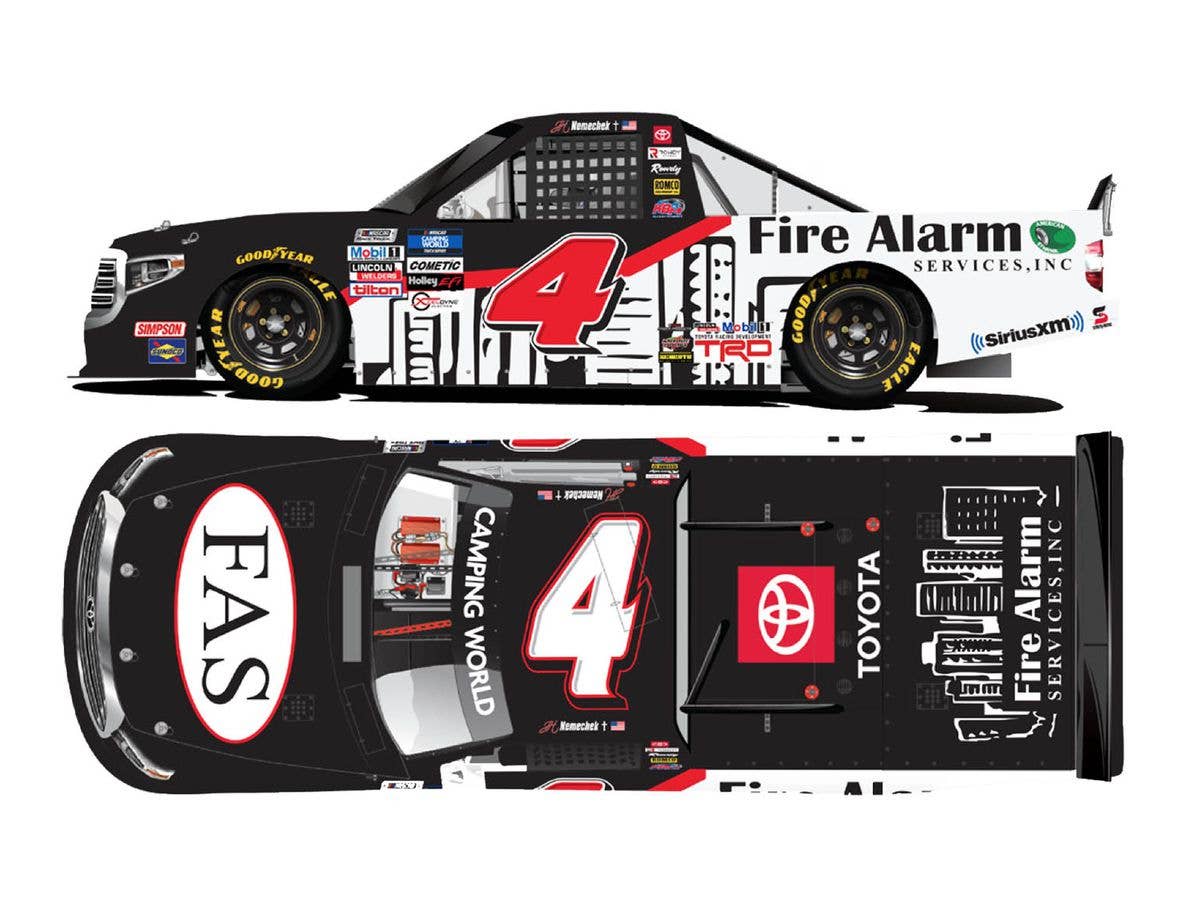John Hunter Nemecheck # 4 Fire Alarm Service TOYOTA Tundra NASCAR Camping World Track Series 2021