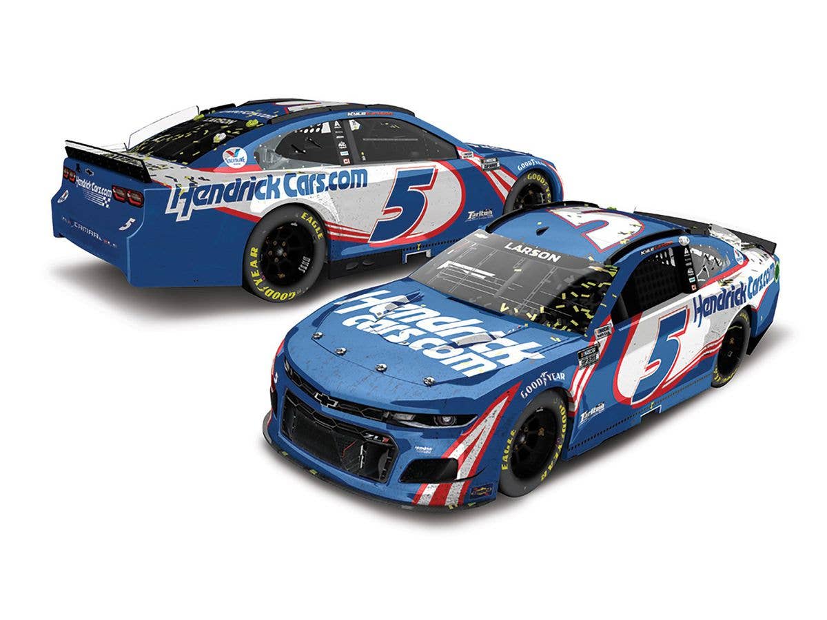 Kyle Larson # 5 Hendrick Cars.com Chevrolet Camaro NASCAR 2021 Las Vegas Motor Speedway Winner