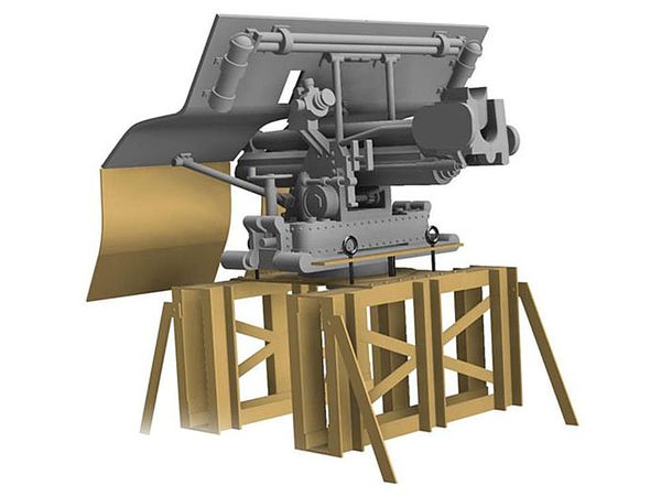 British LRDG Ford F30 Gun Truck Gun Carriage Detail Up PE22 Parts
