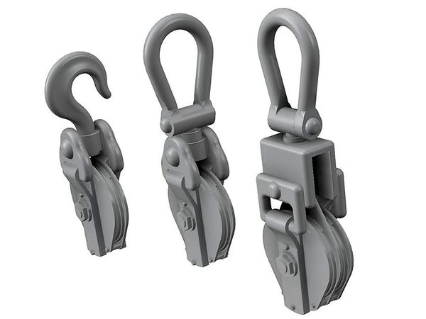 US Ward LaFrance Heavy Truck Pulley Set x 3 Parts, 3D Parts