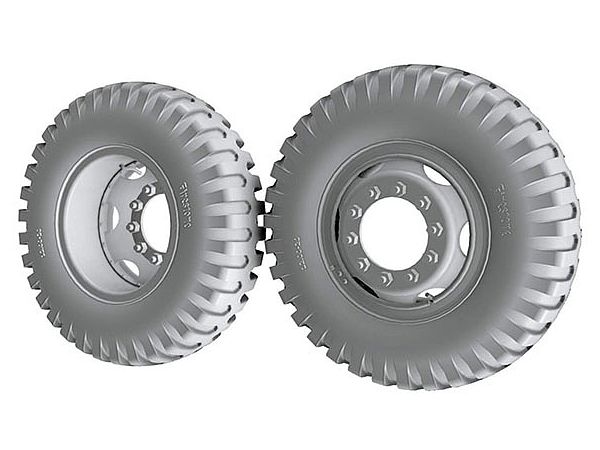 US Ward LaFrance Heavy Firestone Bargrip Pattern Tire Set, 12 Resin Parts