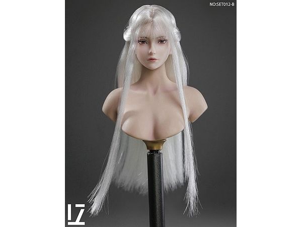 Female Head B (Silver White Hair)
