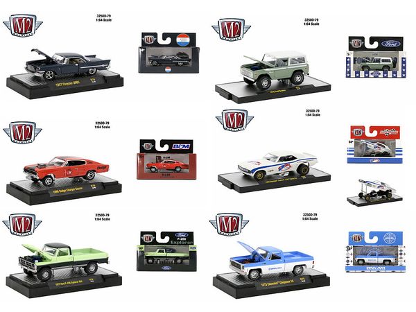 M2 Auto-Thentics  / M2 Detroit-Muscle / M2 Auto-Trucks Release 32500-79 1Box 6pcs