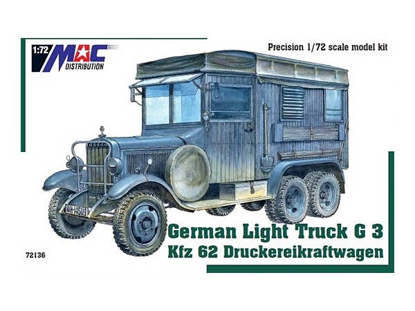German Light Truck G3 Kfz 62 Druckereikraftwagen