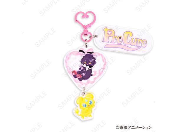 Pretty Cure: Ms Lutra Collaboration Acrylic Key Chain (Cure Black)