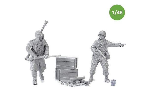 WWII USA Battle of the Ardennes #2 Bazooka Team Set (2pcs)