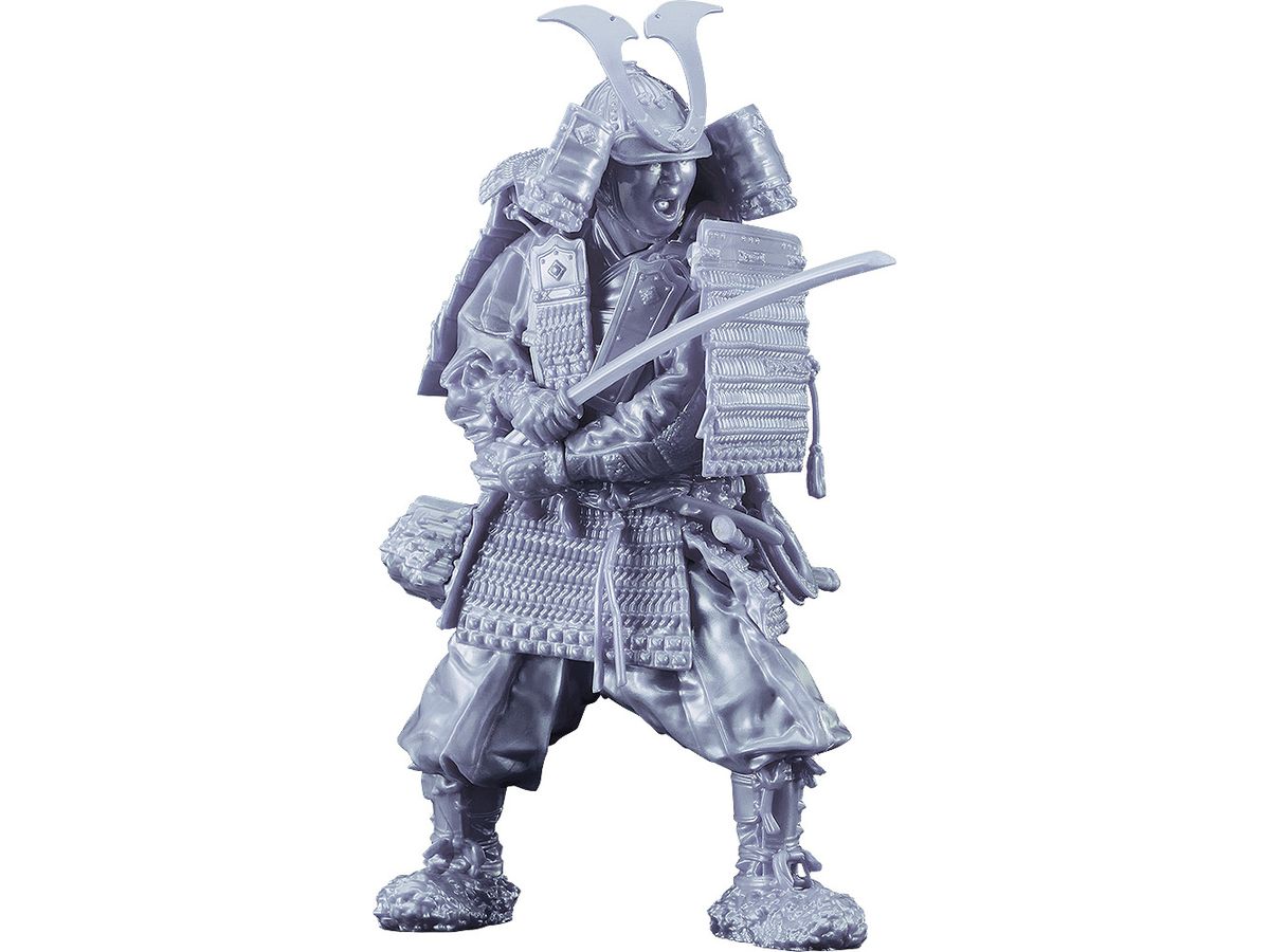 PLAMAX Kamakura Period Armored Warrior: Silver Color Edition