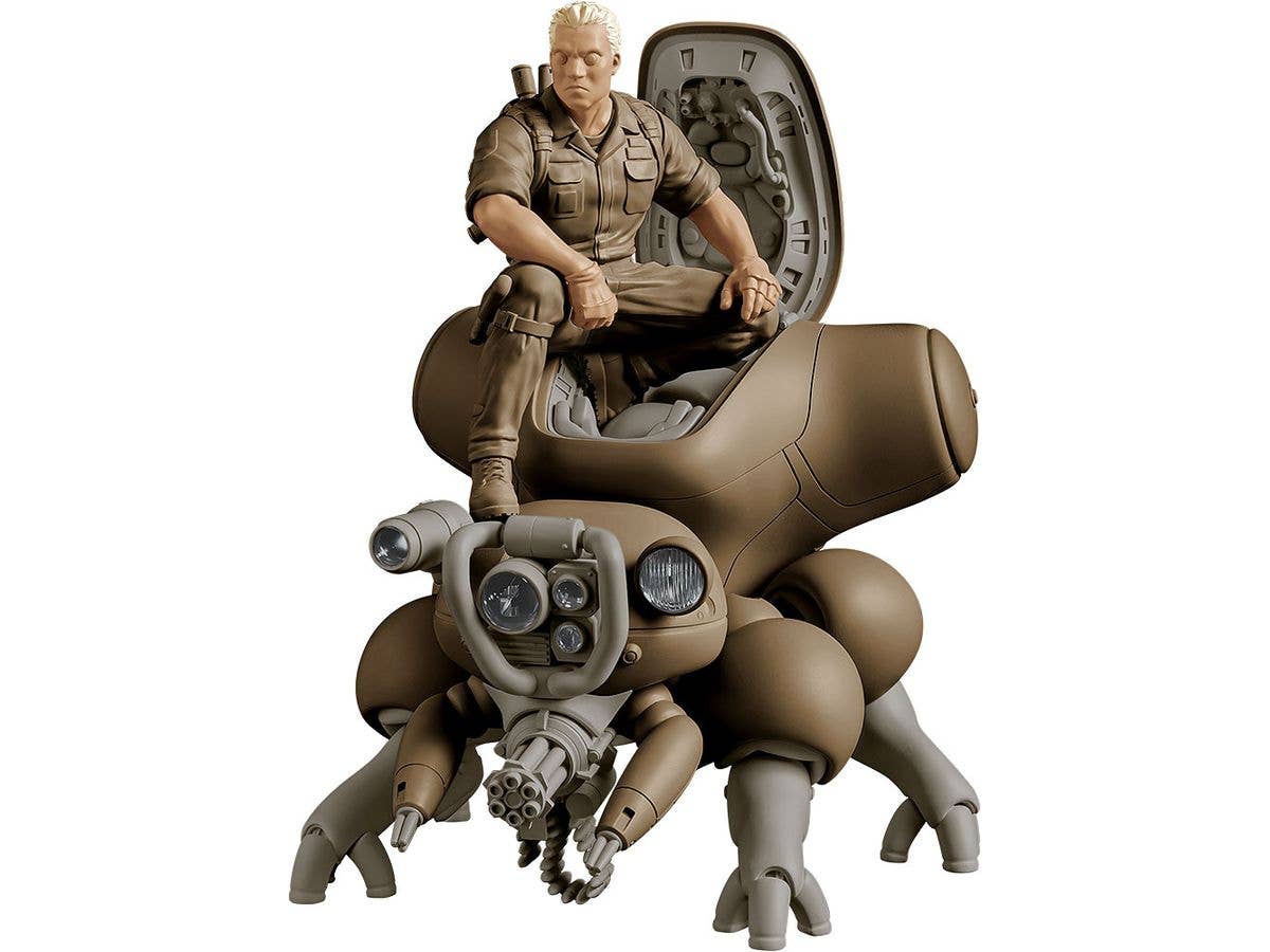 PLAMAX minimum factory MF-95 Batou with Fuchikoma (Ghost in the Shell (Manga Edition))