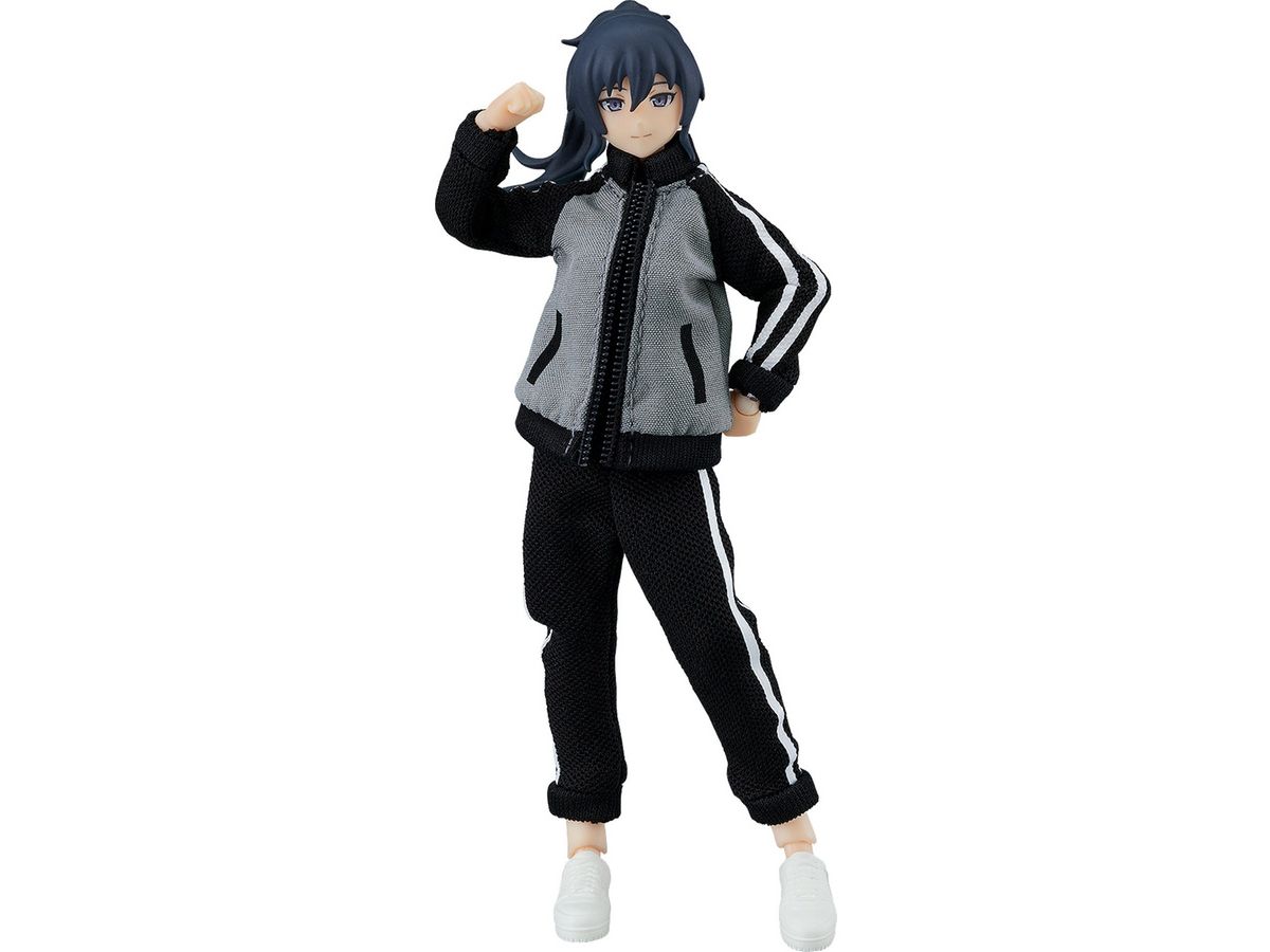 figma Female Body (Makoto) with Tracksuit + Tracksuit Skirt Outfit