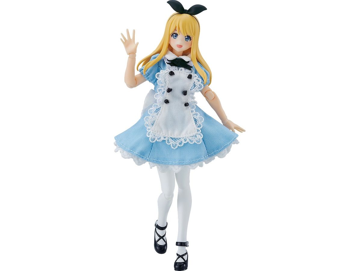 figma Female Body (Alice) with Dress + Apron Outfit