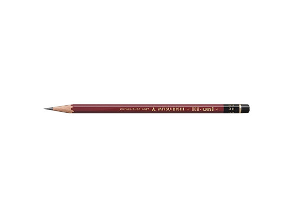 Mitsubishi Pencil High Uni 3H (1Box 12pcs)