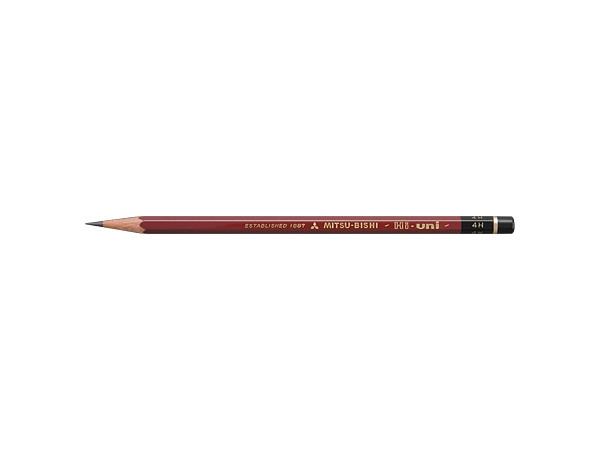 Mitsubishi Pencil High Uni 4H (1Box 12pcs)