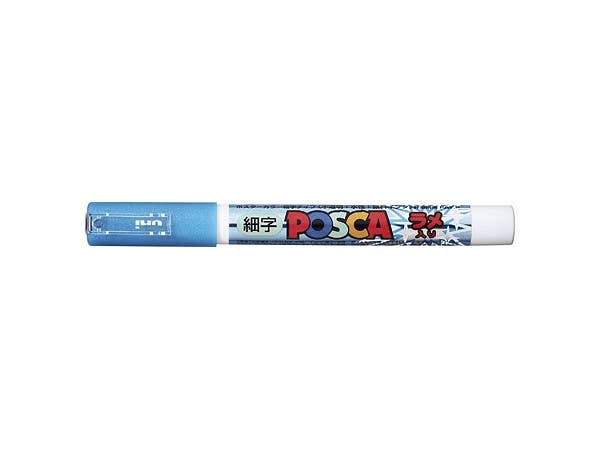 POSCA Fine Print Glitter Light Blue