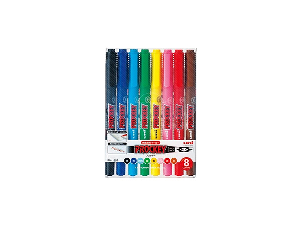 Prockey Aqueous Pigment Marker Fine Print 8 Color Set