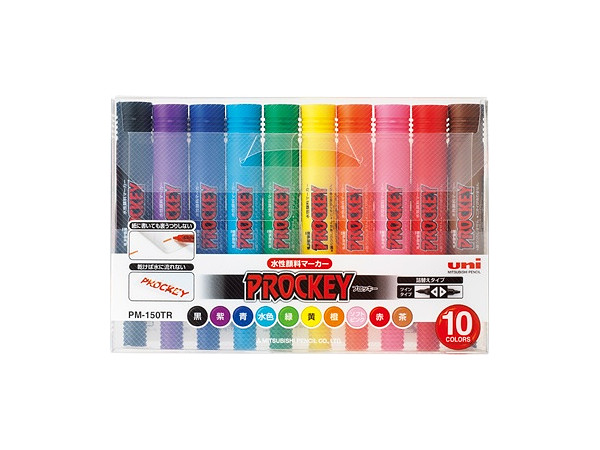 Prockey Aqueous Pigment Marker Bold 10 Color Set