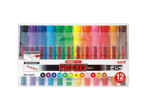 Prockey Aqueous Pigment Marker Bold 12 Color Set