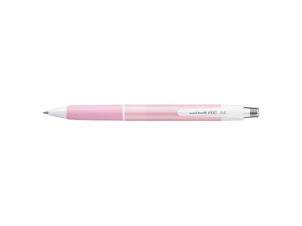 Uni-ball R:E Erasable Gel Ink Ballpoint Pen 0.5mm Light Pink (Off Black Ink)