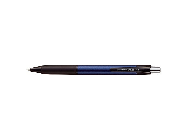 Uni-ball R:E Business Model - Erasable Gel Ink Ballpoint Pen 0.5mm Navy (Off Black Ink)