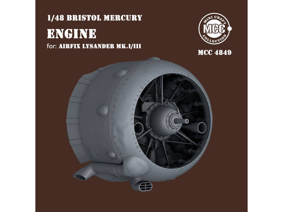 Lysander Mk.I/III Bristol Mercury Engine for Airfix