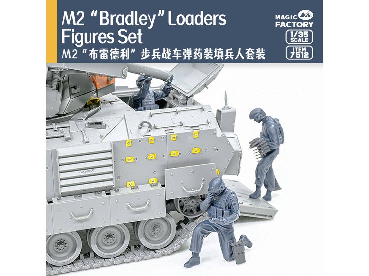 M2 Bradley  Loaders Figures Set (incl. 3 figures, 1 set radio and part of interiors)