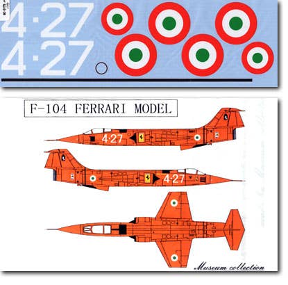 F-104 Ferrari Model Decal | HLJ.com