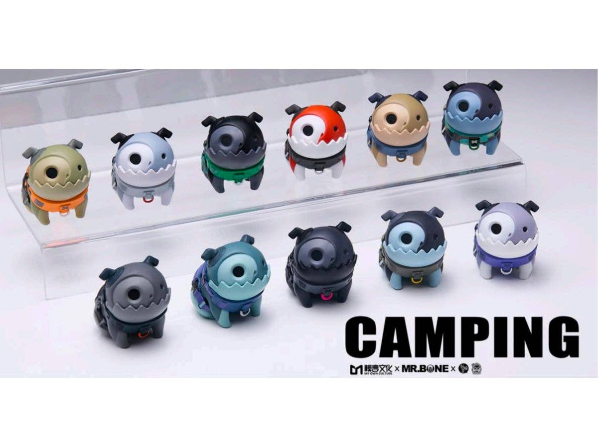MR.BONE Blind Box Camping Dogs 1Box 9pcs (Reissue)