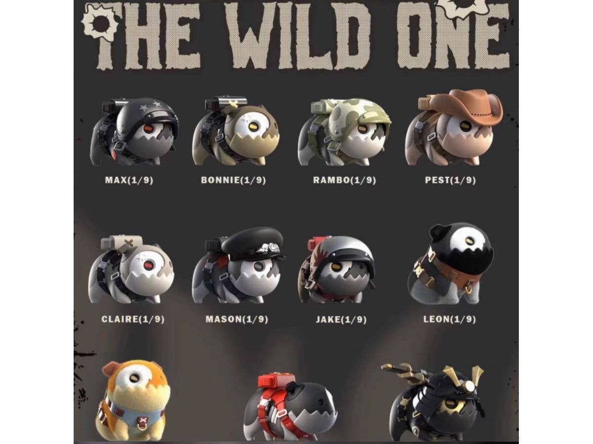 MR.BONE Blind Box The Wild One Dogs 1Box 9pcs