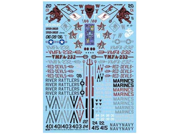 (61-4278) USMC/USN F/A-18C/D Hornet of VMFA-232 & VFA-204 Decal Set