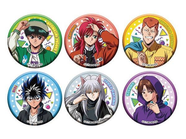 Yu Yu Hakusho: Newly Drawn Can Badge Collection [Street Fashion ver.]: 1Box (6pcs)