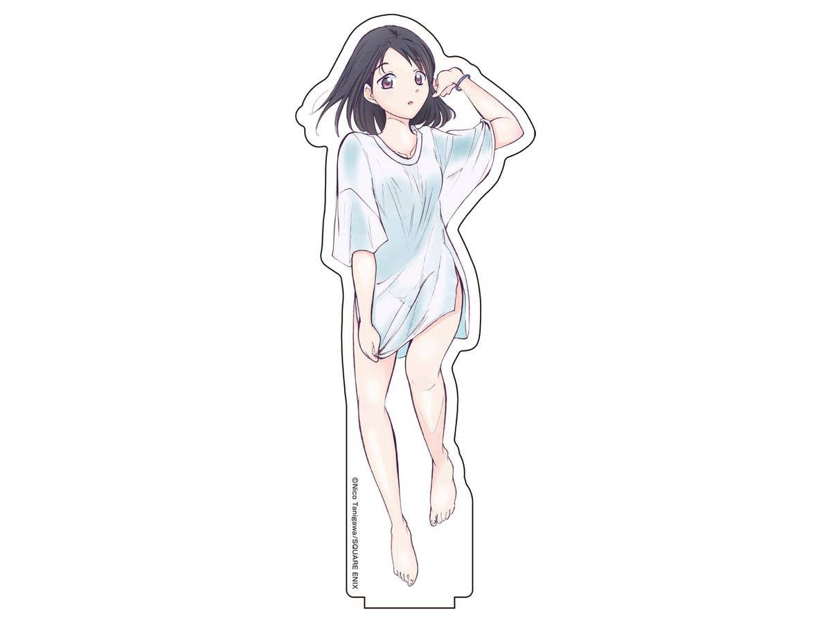 Wata Mote: Newly Drawn Big Acrylic Stand (Bed-sharing Ver.) 4 Yuri Tamura B