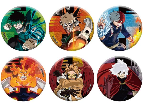 My Hero Academia: Newly Drawn Can Badge Collection [Combat ver.] 1Box 6pcs