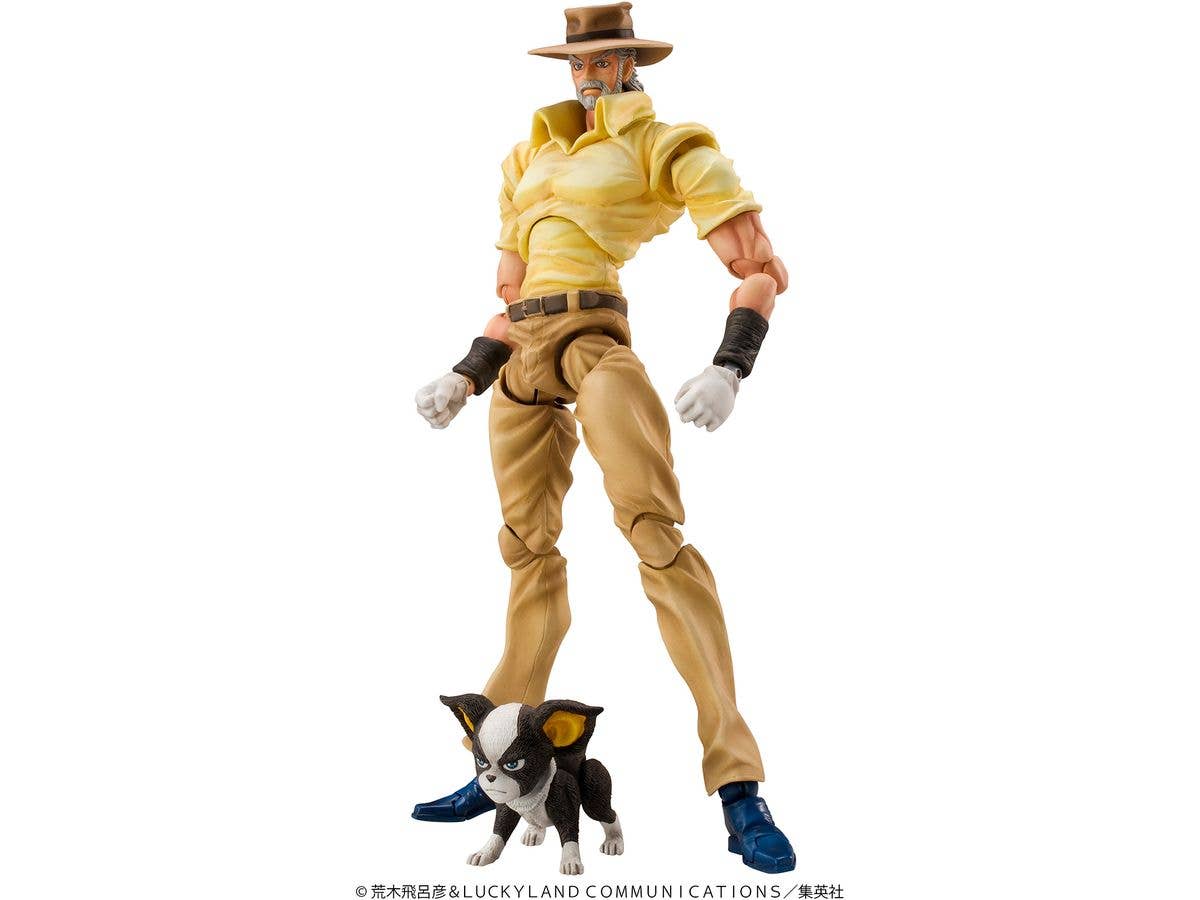 Super Action Statue: Joseph Joestar & Iggy (JoJo's Bizarre Adventure Part 3) (Reissue)